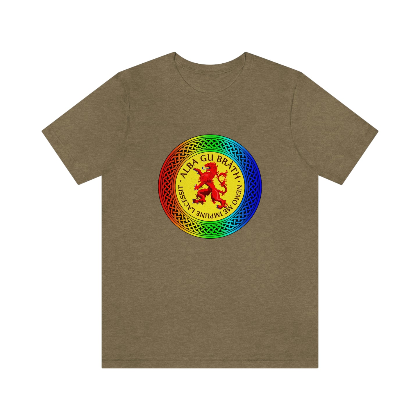 Alba Gu Brath Lion Rampant Rainbow Knot T-Shirt