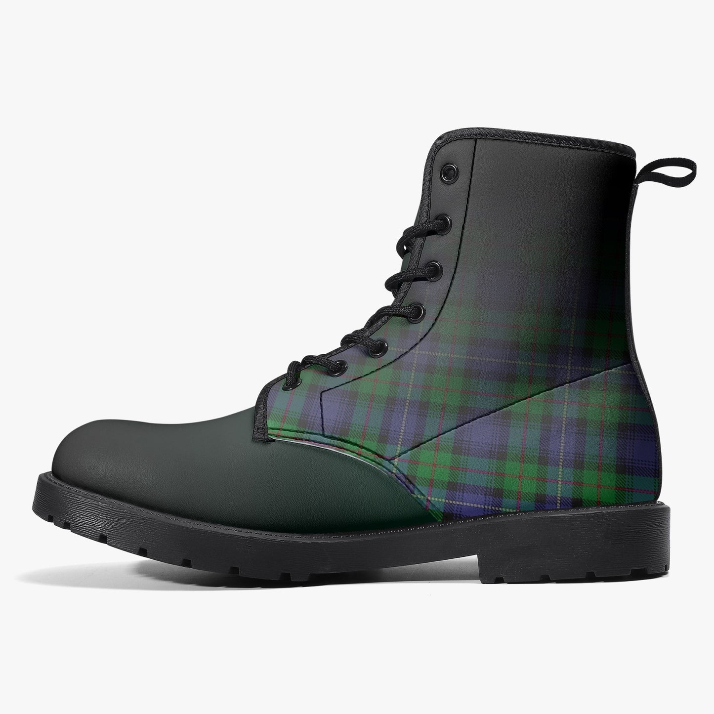 Clan Donnachaidh Crest & Tartan Leather Boots