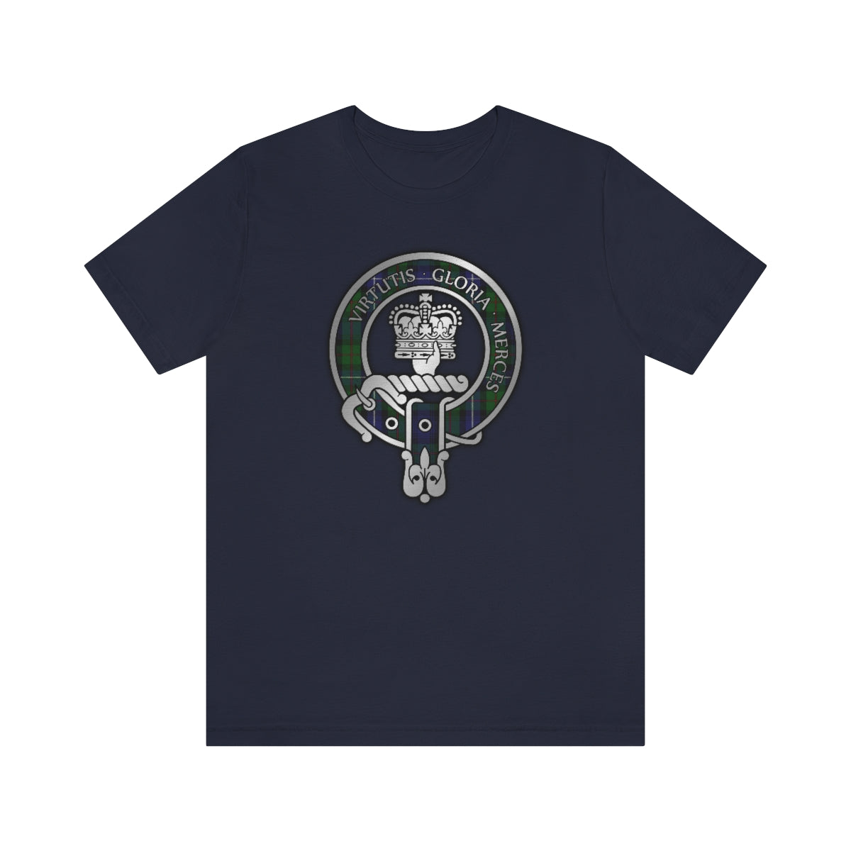 Clan Donnachaidh (Robertson) Hunting Tartan Crest T-Shirt