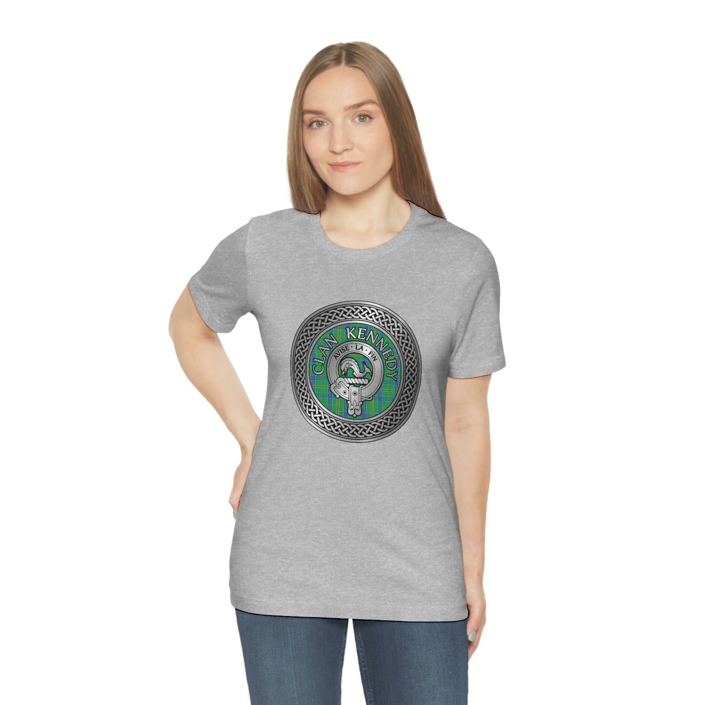 Clan Kennedy Crest & Tartan Knot T-Shirt