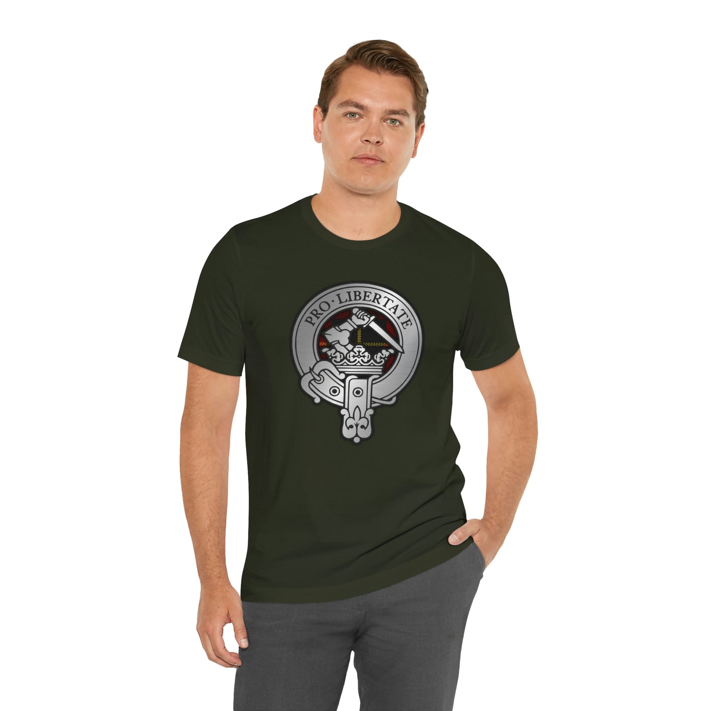 Clan Wallace Crest & Tartan | Unisex T-Shirt