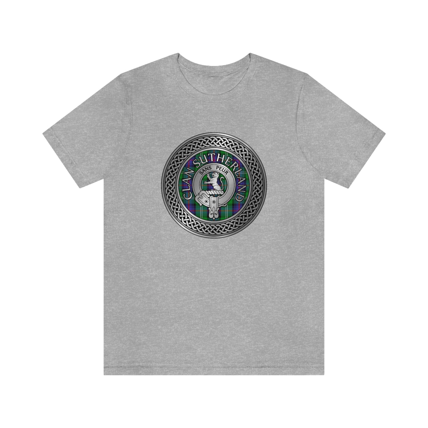 Clan Sutherland Crest & Tartan Knot T-Shirt