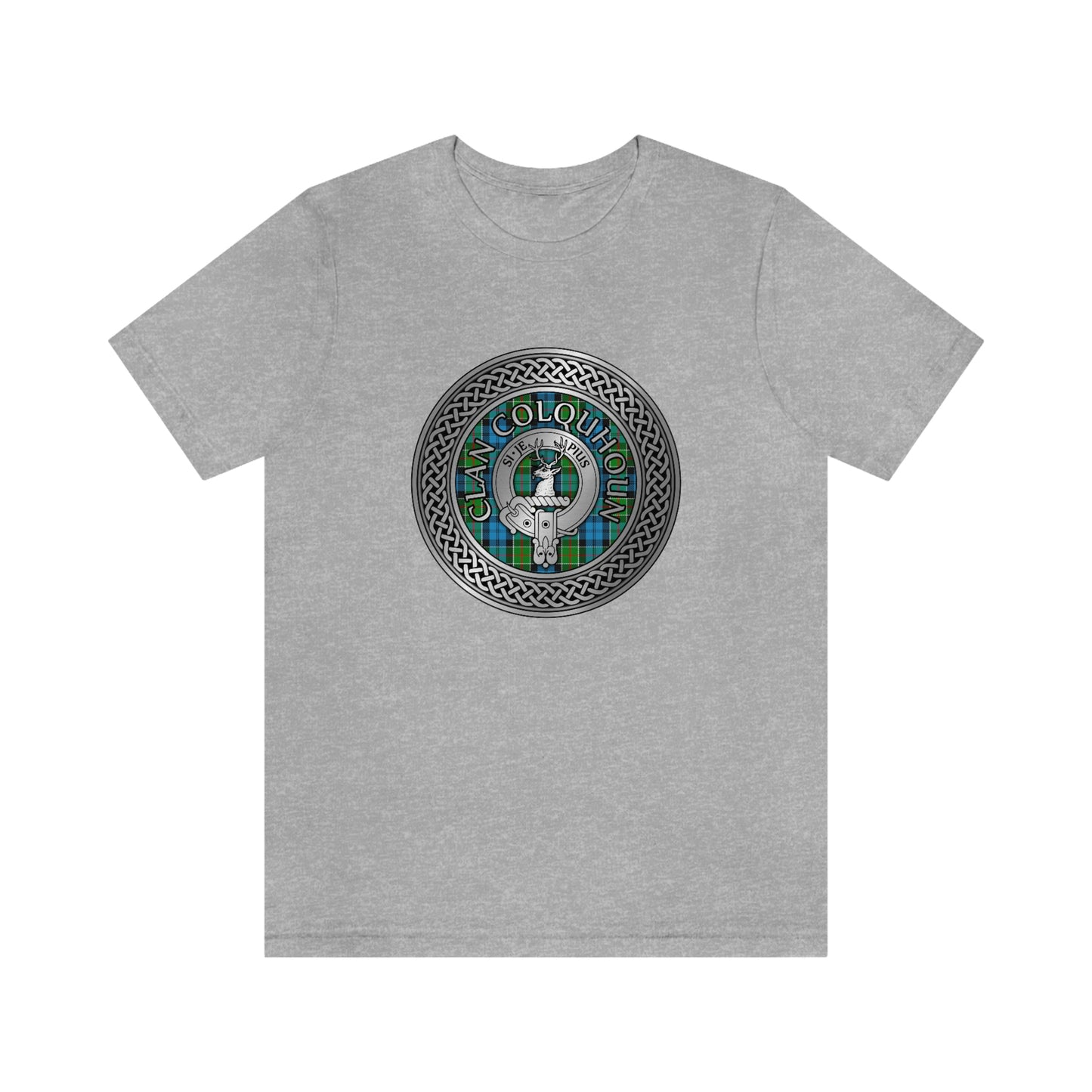 Clan Colquhoun Crest & Tartan Knot T-Shirt