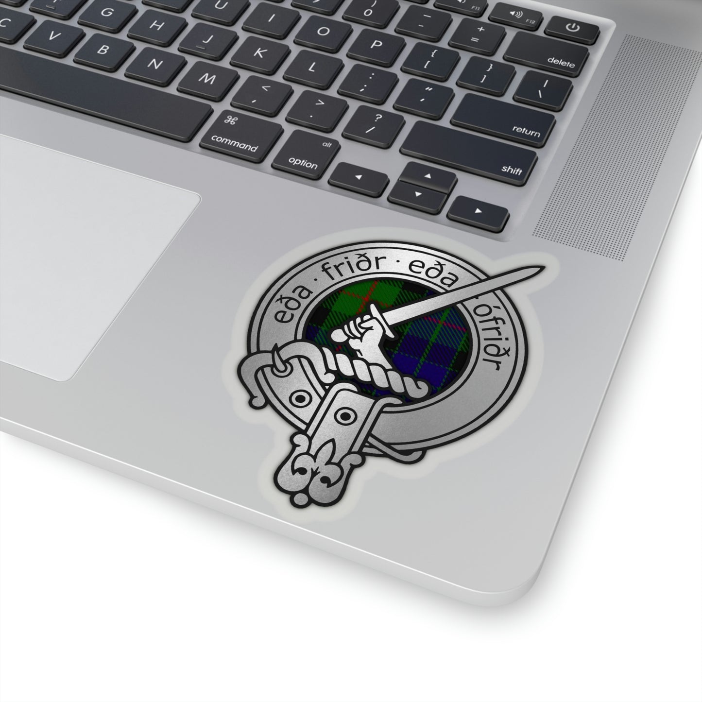 Clan Gunn Crest & Tartan Kiss-Cut Stickers