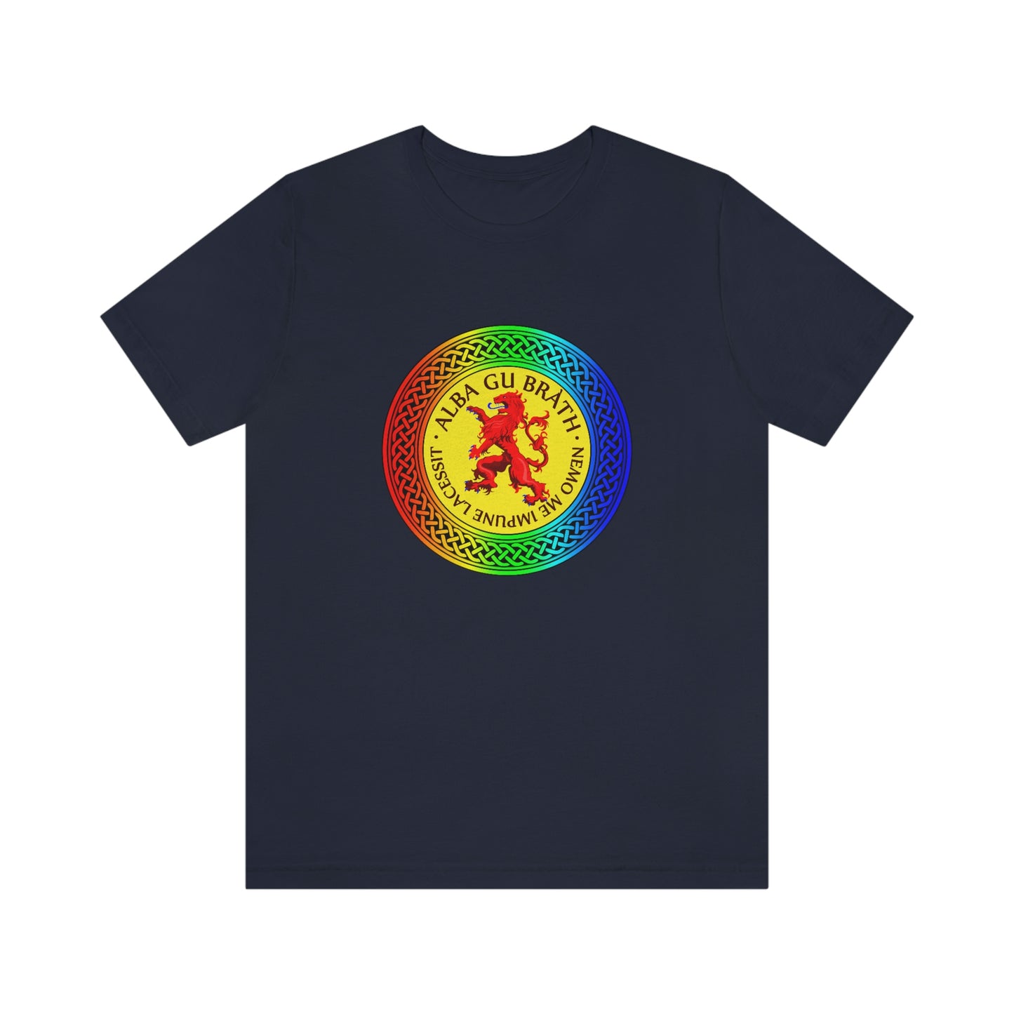 Alba Gu Brath Lion Rampant Rainbow Knot T-Shirt