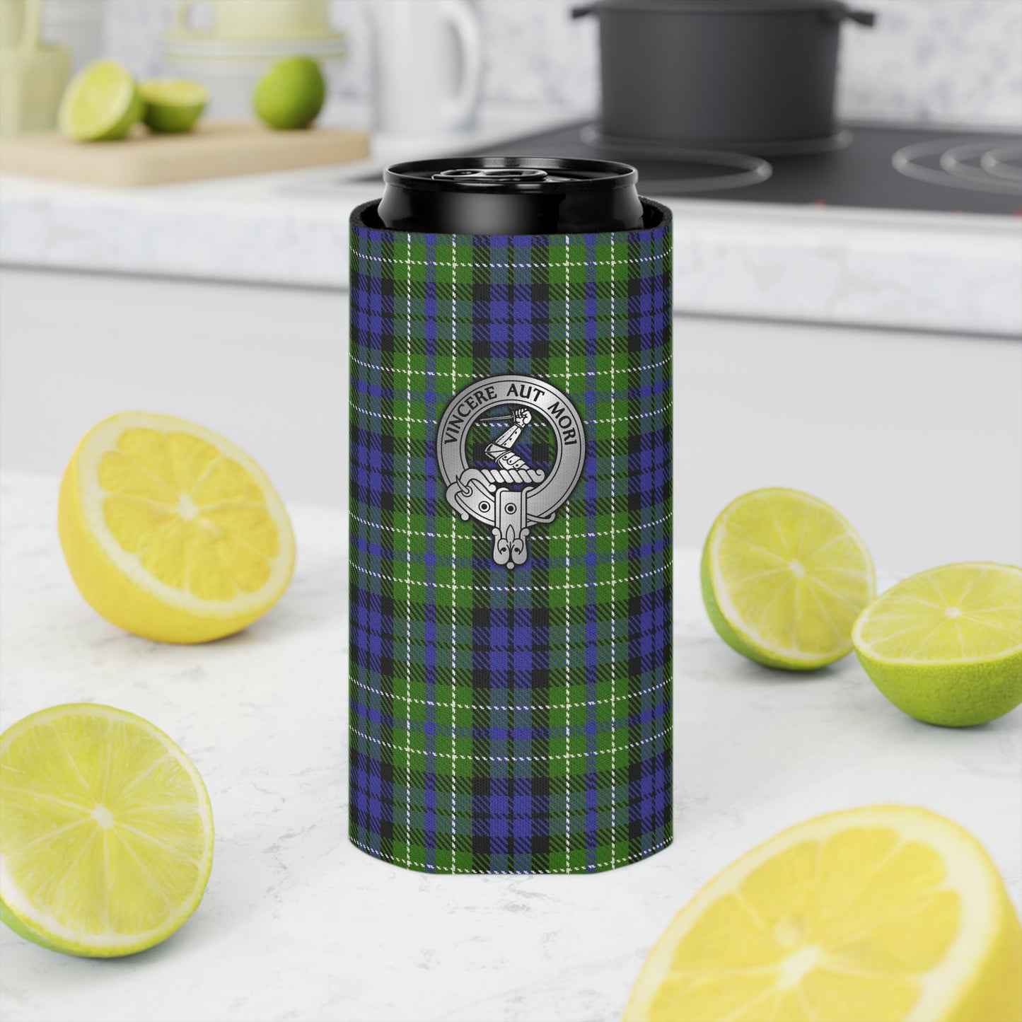 Clan MacNeill of Gigha Crest & Tartan Can Cooler