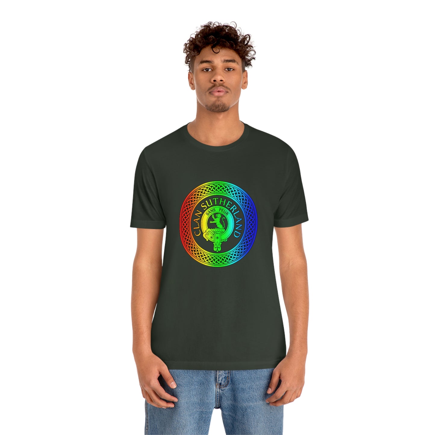 Clan Sutherland Rainbow Crest & Knot T-Shirt