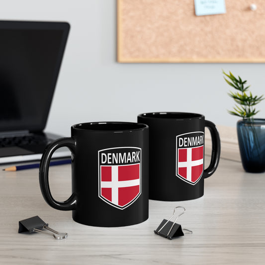 Scandi Nations - Denmark 11oz Black Mug