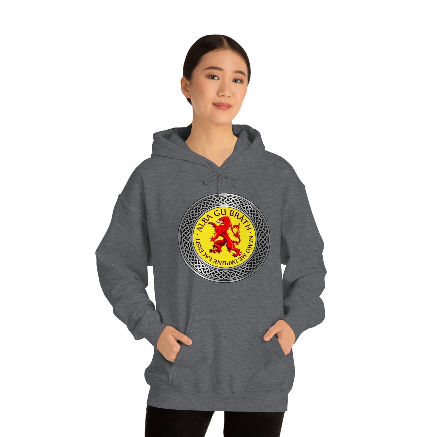 Alba Gu Brath Lion Rampant Knot Unisex Heavy Blend™ Hooded Sweatshirt