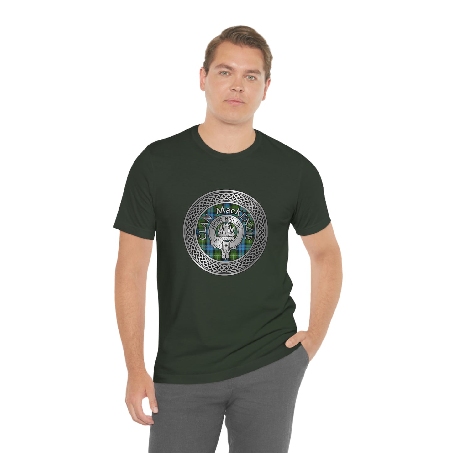 Clan MacKenzie Crest & Tartan Knot T-Shirt