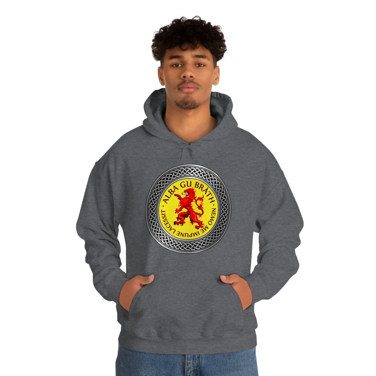 Alba Gu Brath Lion Rampant Knot Unisex Heavy Blend™ Hooded Sweatshirt