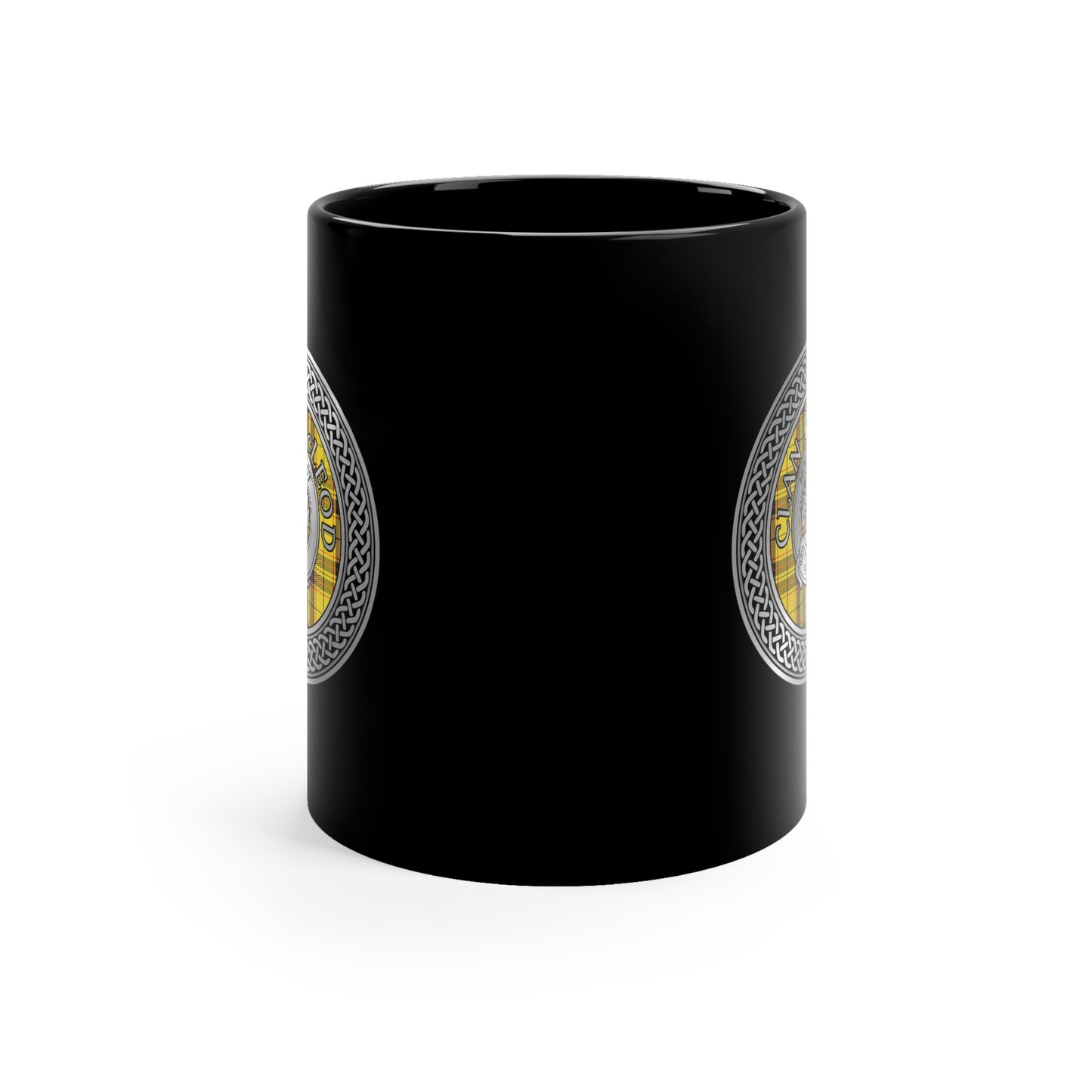 Clan MacLeod Crest & Tartan 11oz Black Mug