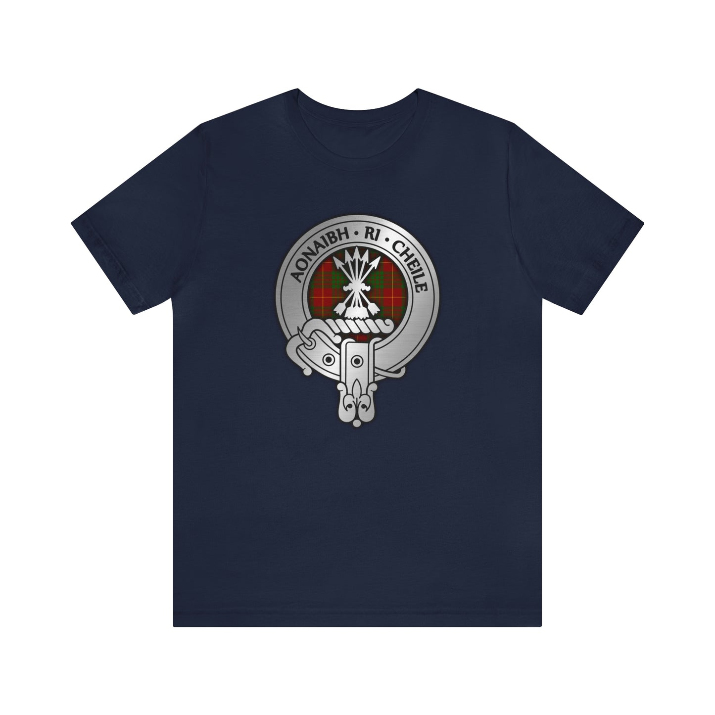 Clan Cameron Crest & Tartan | Unisex T-Shirt