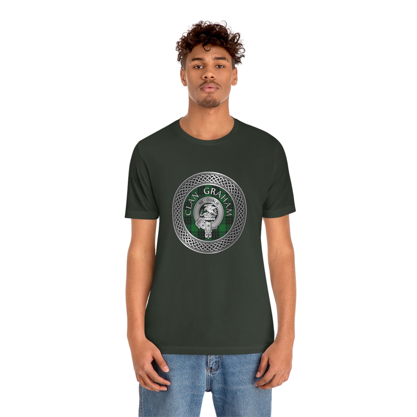 Clan Graham Crest & Tartan Knot T-Shirt