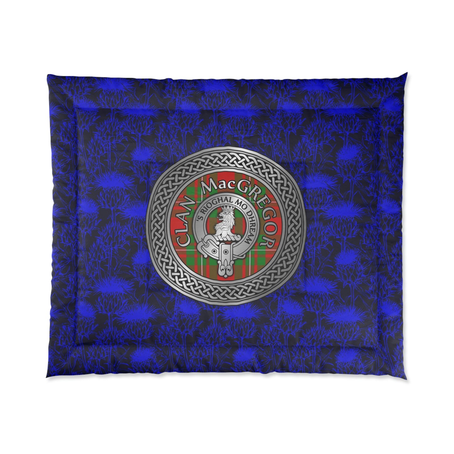 Clan MacGregor Crest & Tartan Comforter