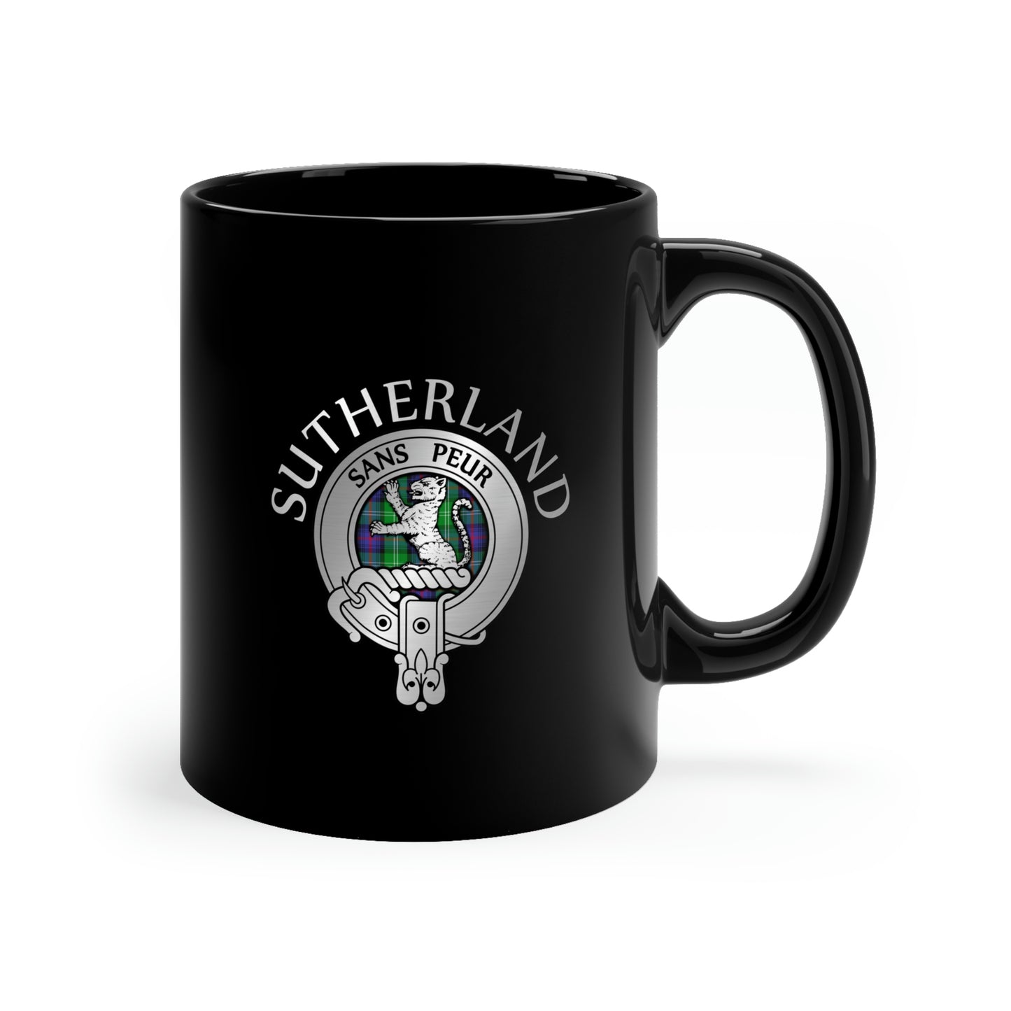 Demo - Estes Park / Clan Sutherland Crest 11oz Black Mug