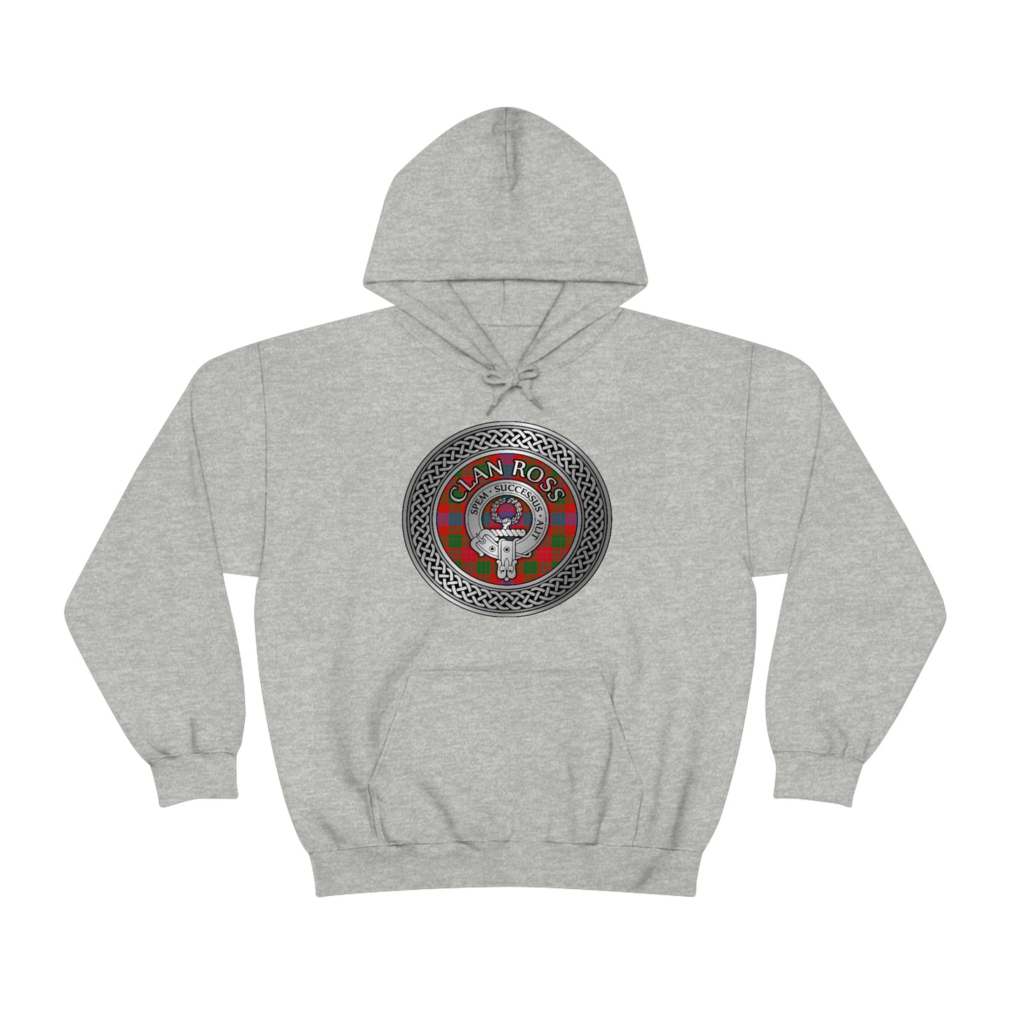 Clan Ross Crest & Tartan Unisex Heavy Blend™ Hooded Sweatshirt