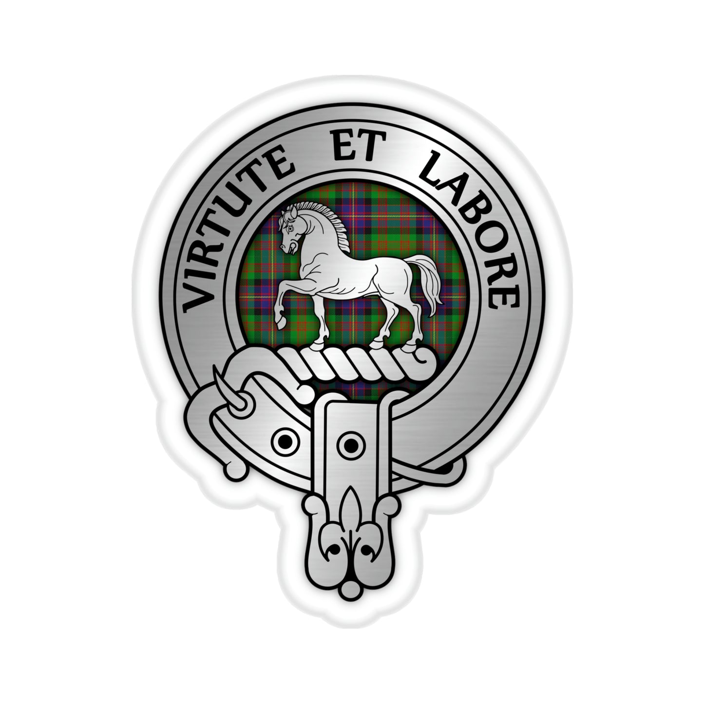 Clan Cochrane Crest & Tartan Kiss-Cut Stickers