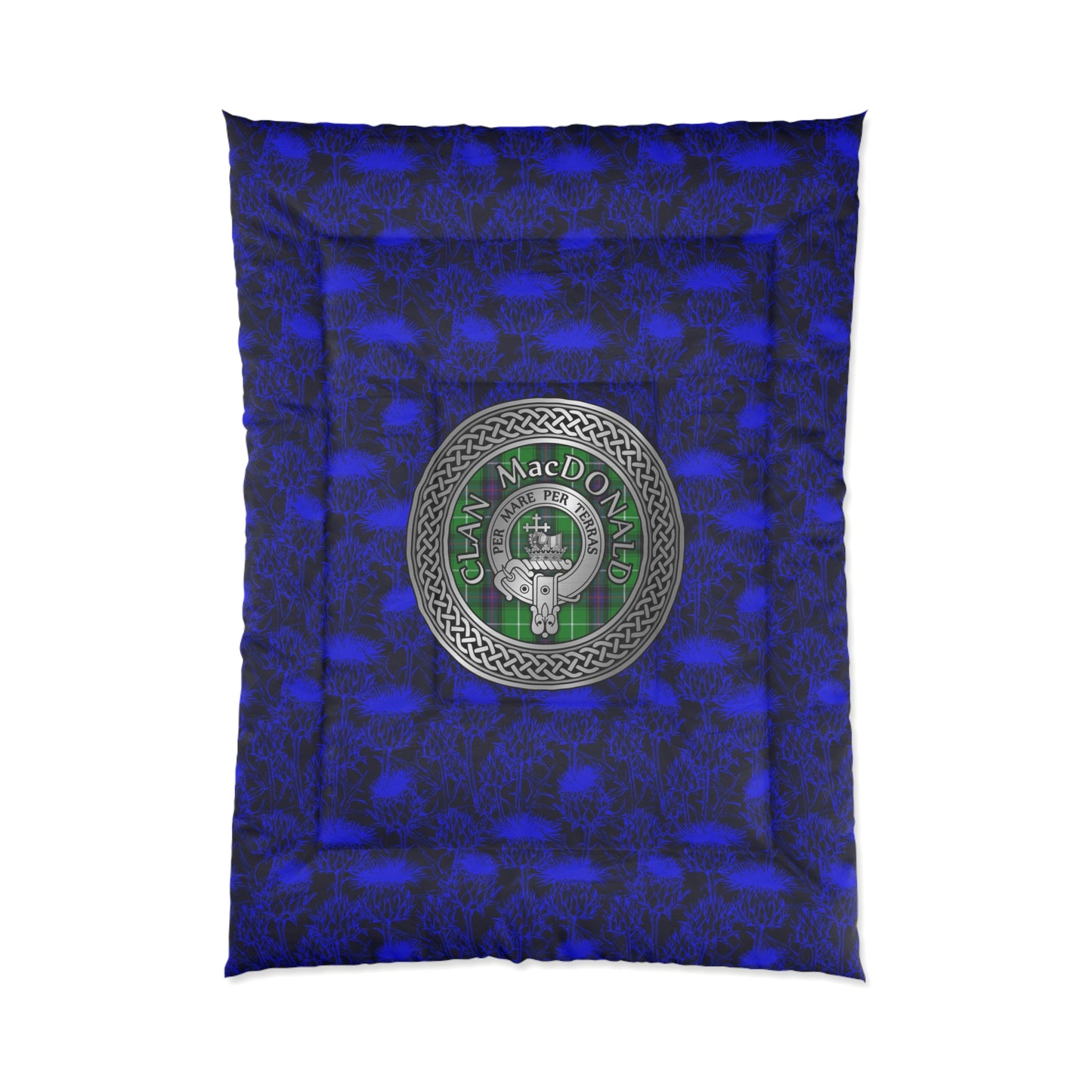 Clan MacDonald Crest & Tartan Comforter