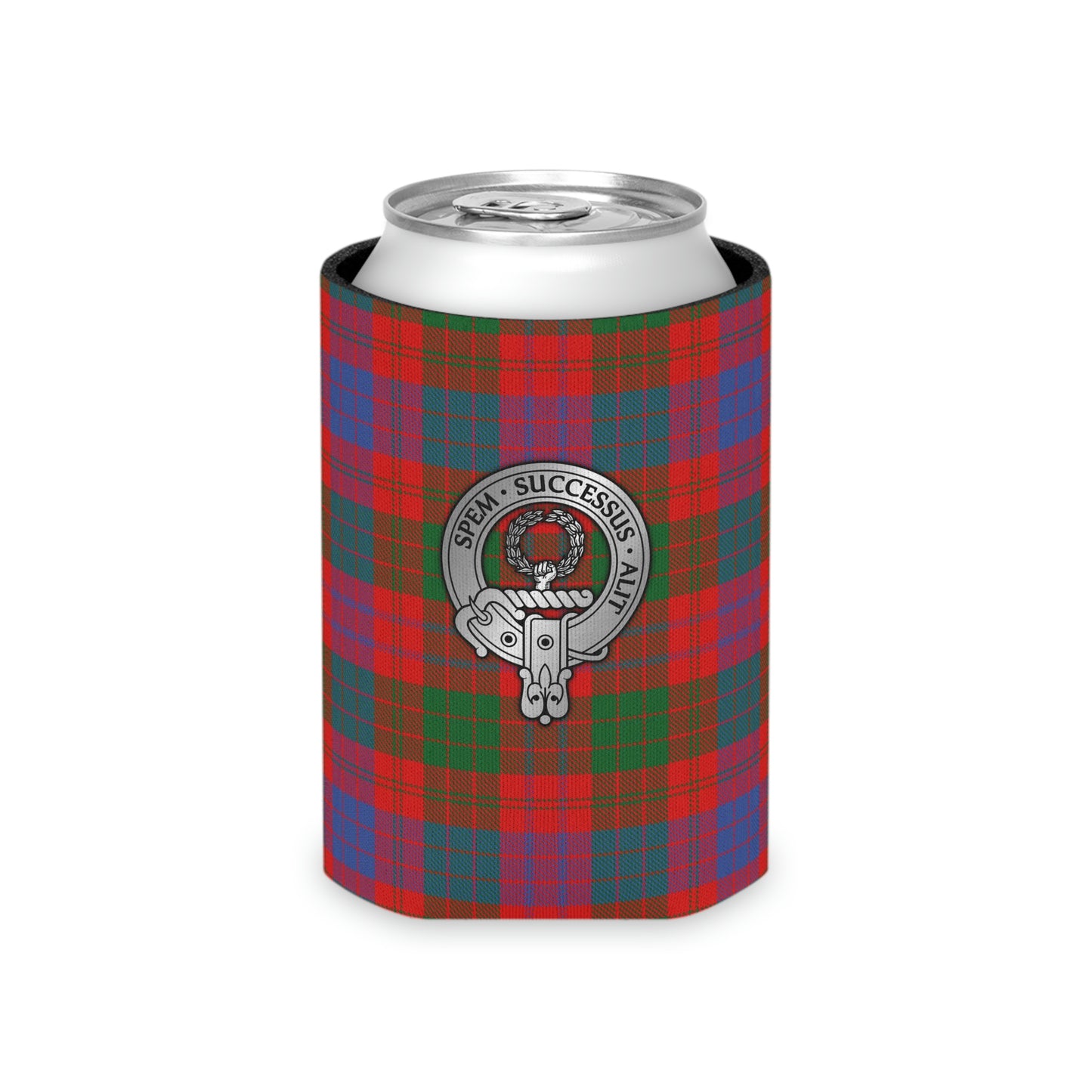 Clan Ross Crest & Tartan Can Cooler