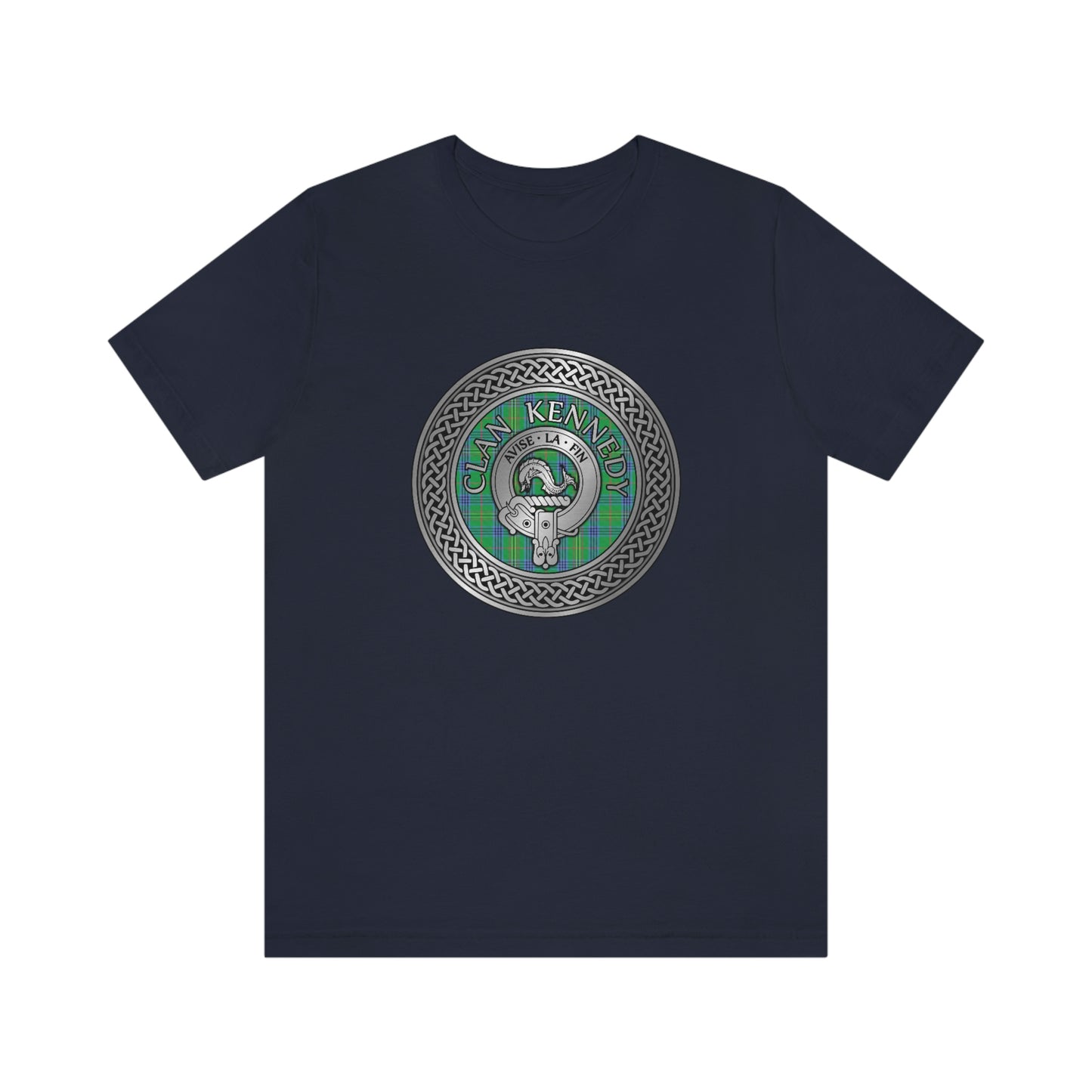 Clan Kennedy Crest & Tartan Knot T-Shirt