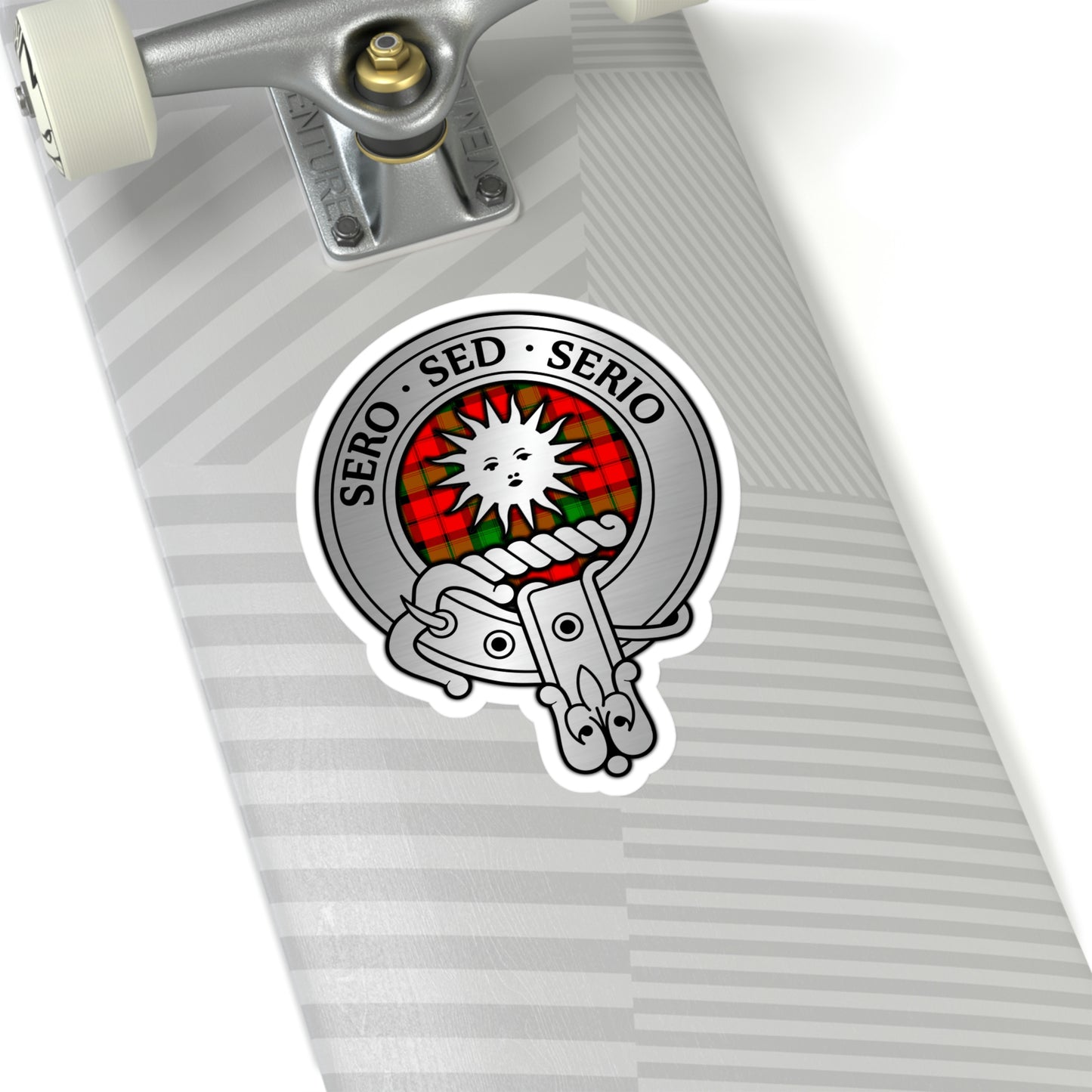 Clan Kerr Crest & Tartan Kiss-Cut Stickers