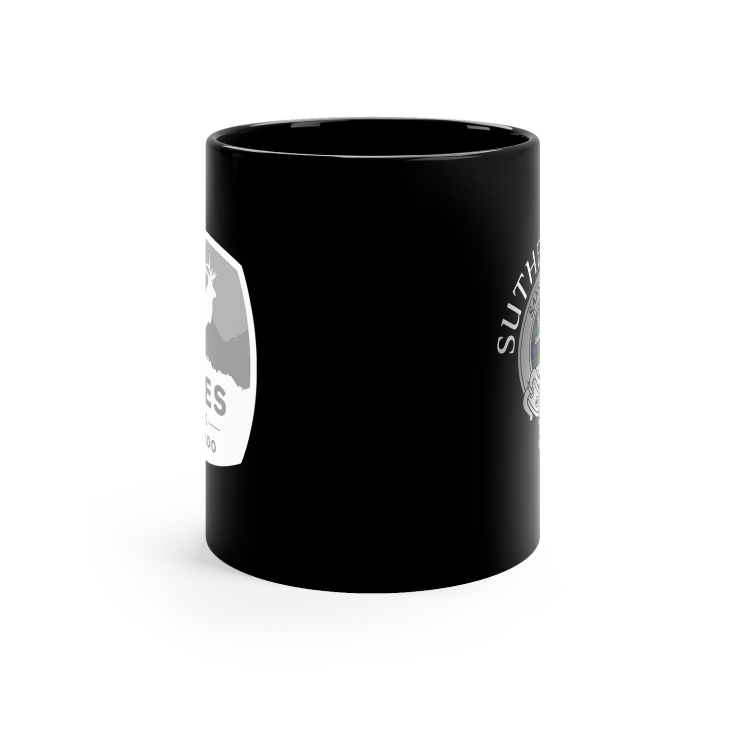 Demo - Estes Park / Clan Sutherland Crest 11oz Black Mug