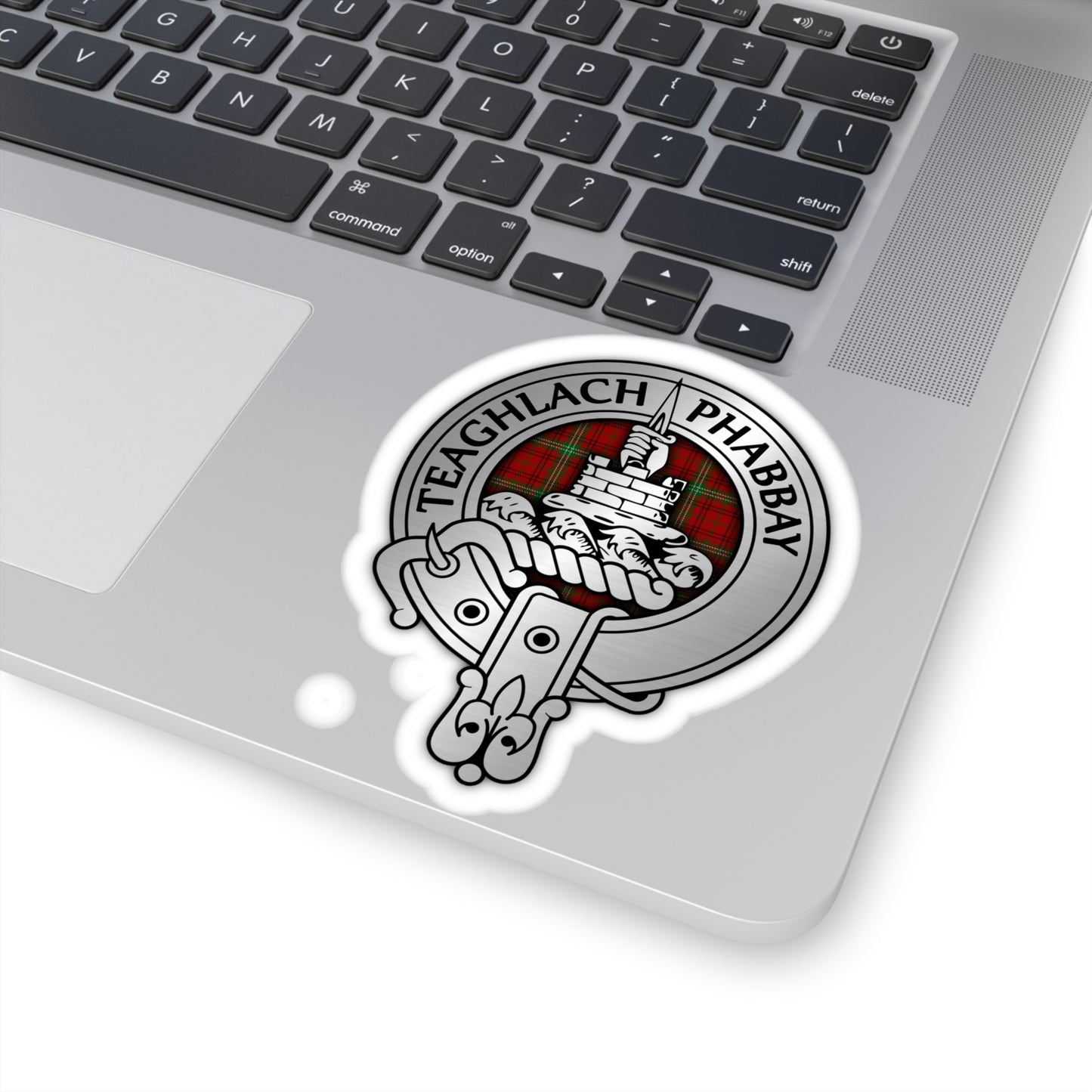 Clan Morrison Crest & Tartan Kiss-Cut Stickers