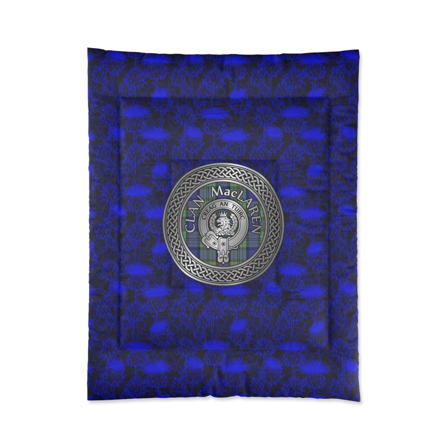 Clan MacLaren Crest & Tartan Comforter