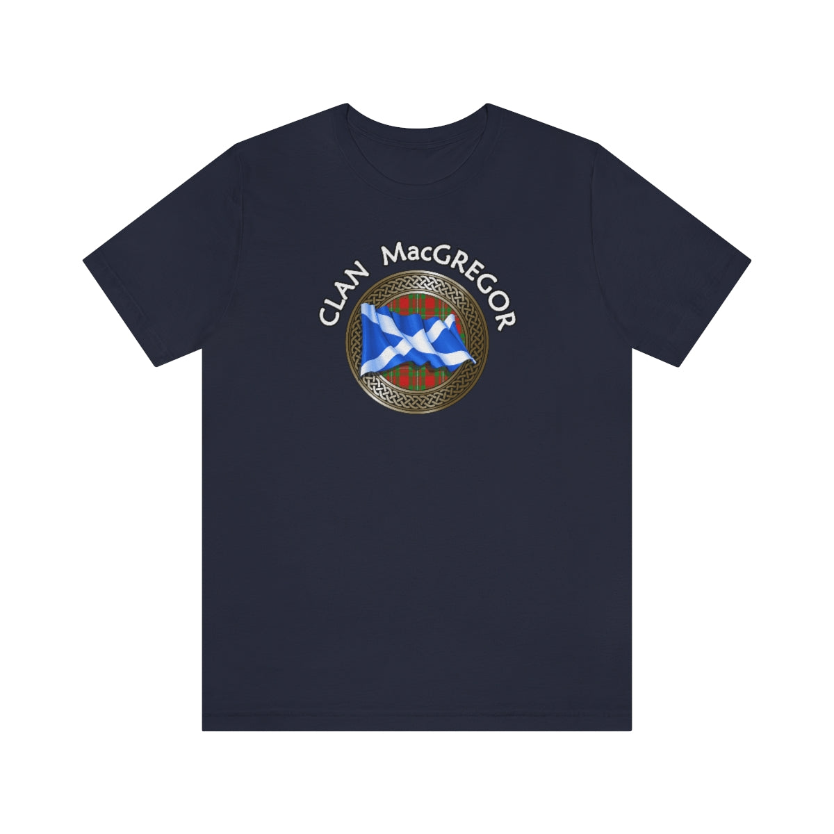 Clan MacGregor Tartan Knot & Flag T-Shirt