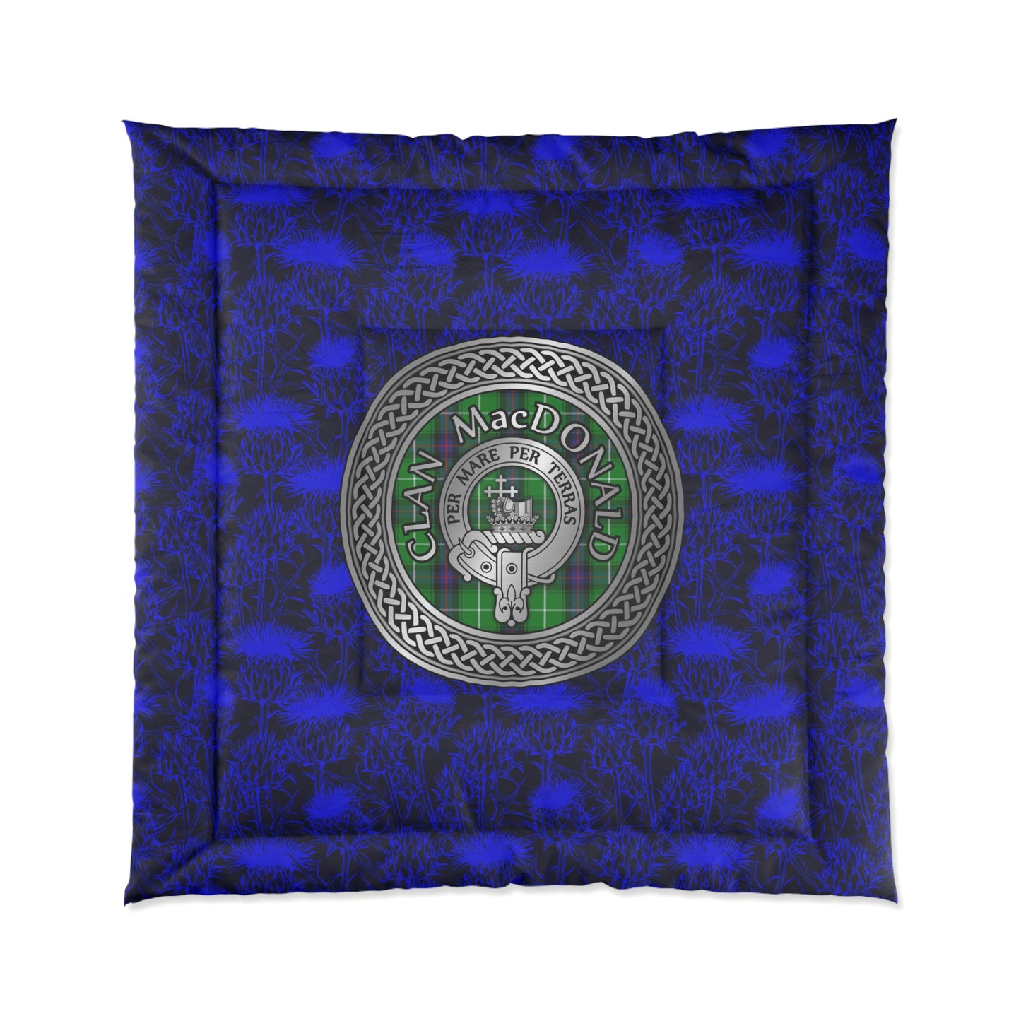 Clan MacDonald Crest & Tartan Comforter