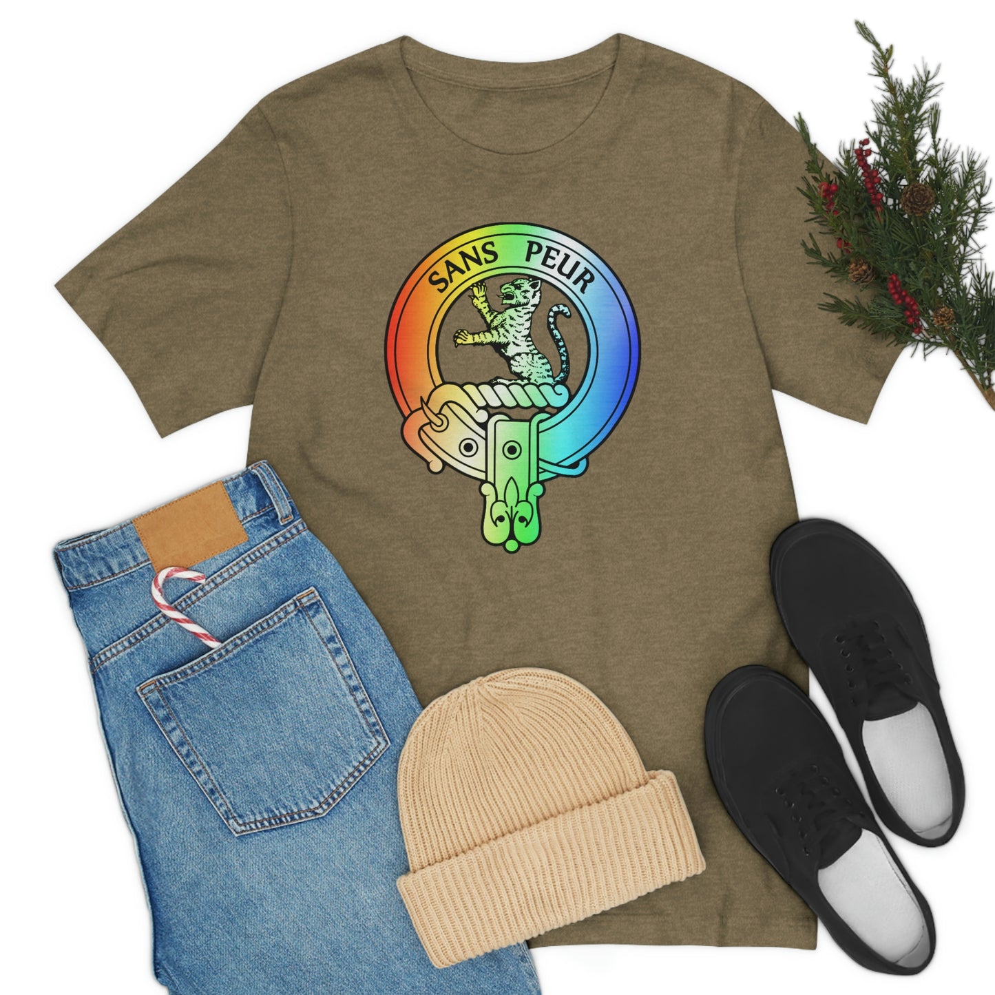 Clan Sutherland Rainbow Crest T-Shirt