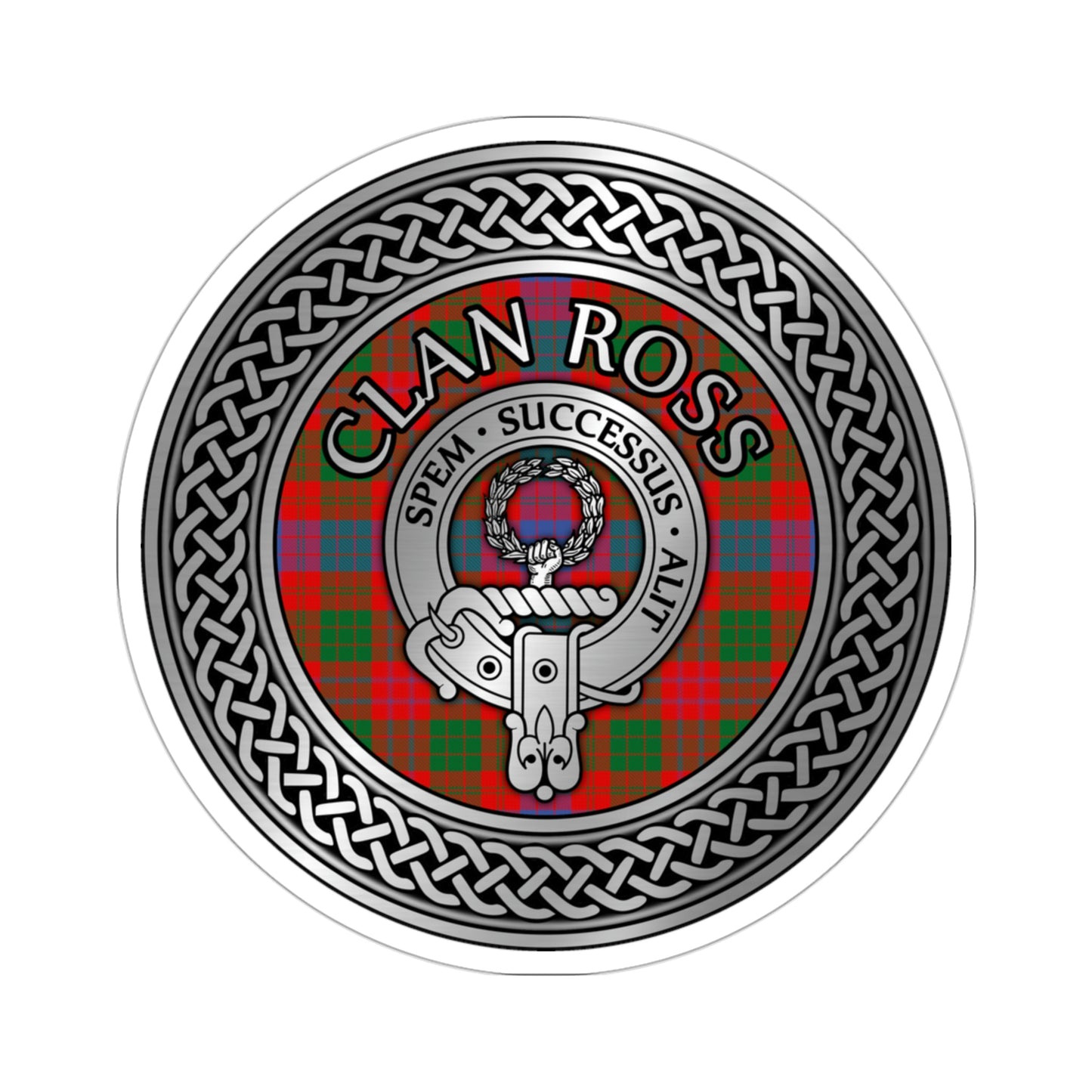 Clan Ross Crest & Knot Kiss-Cut Stickers