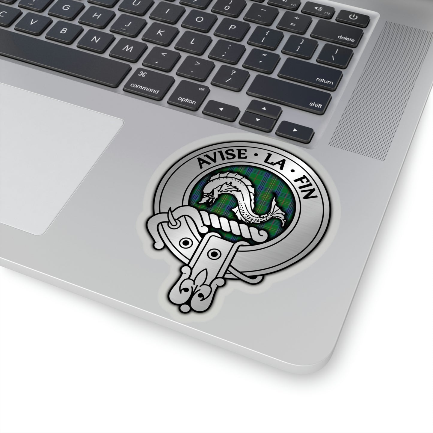 Clan Kennedy Crest & Tartan Kiss-Cut Stickers