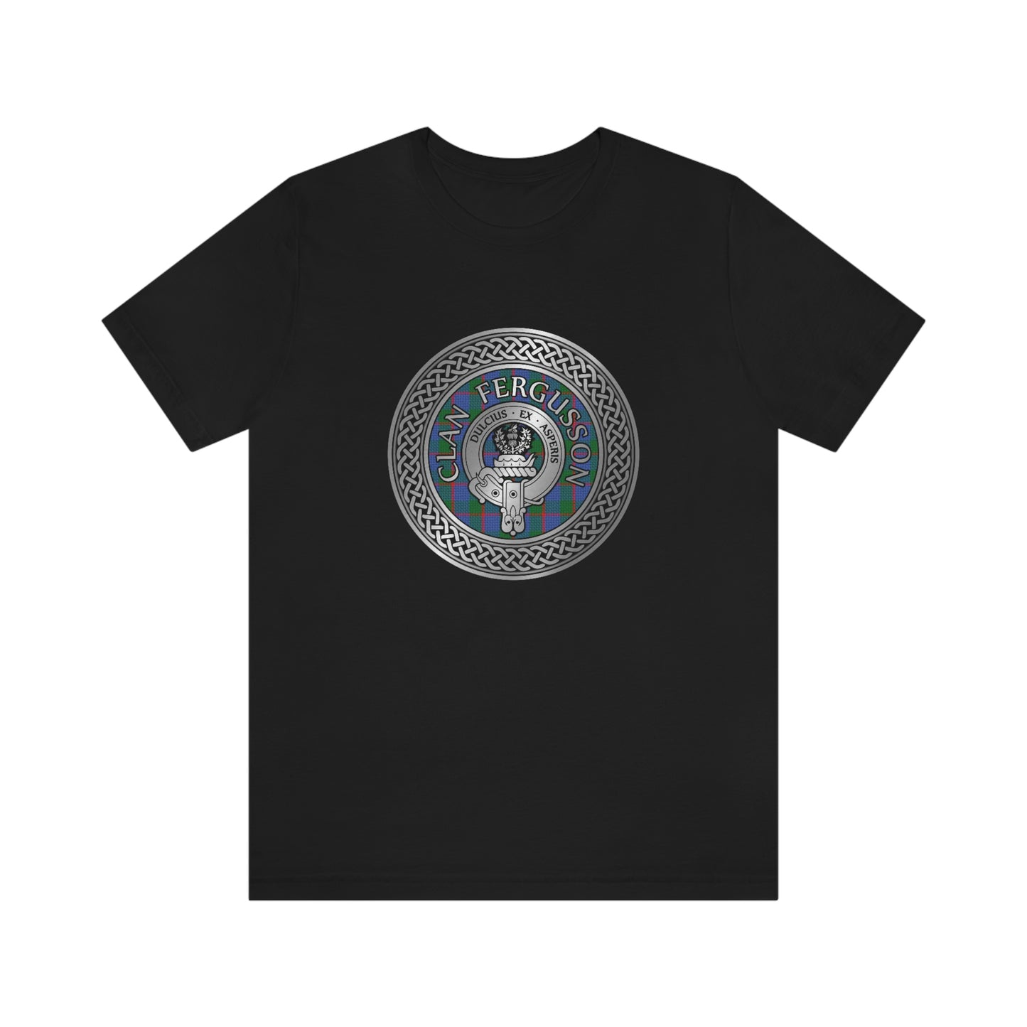 Clan Fergusson Crest & Tartan Knot T-Shirt