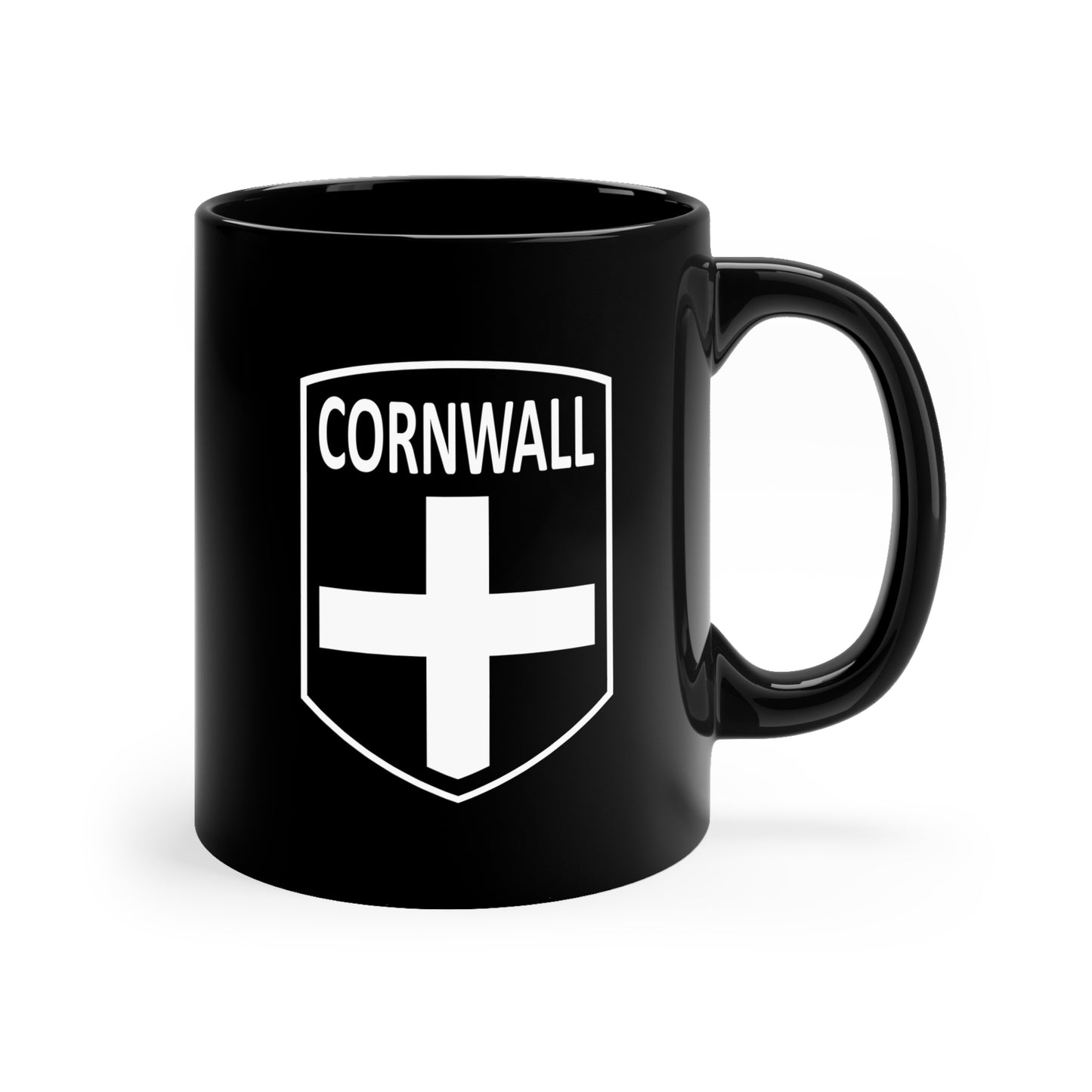Celtic Nations - Cornwall 11oz Black Mug