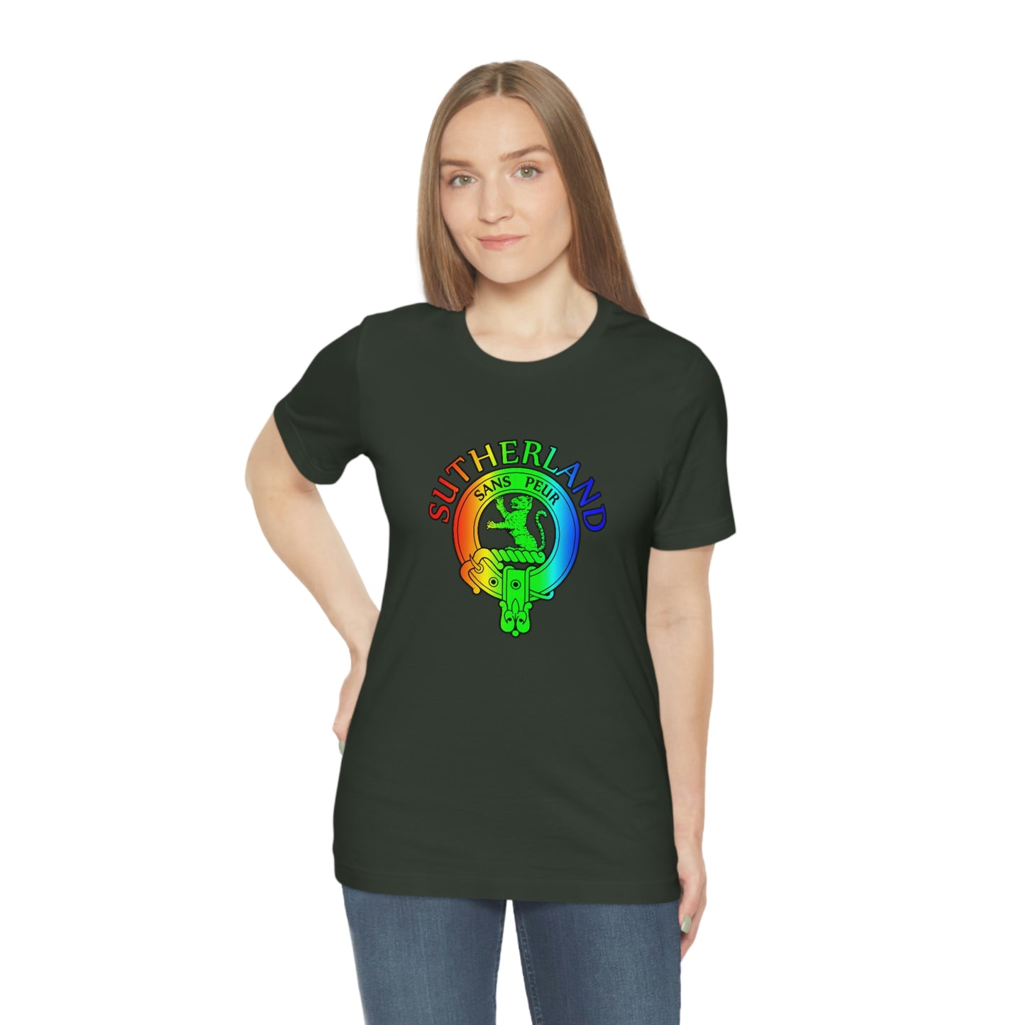 Clan Sutherland Rainbow Crest T-Shirt