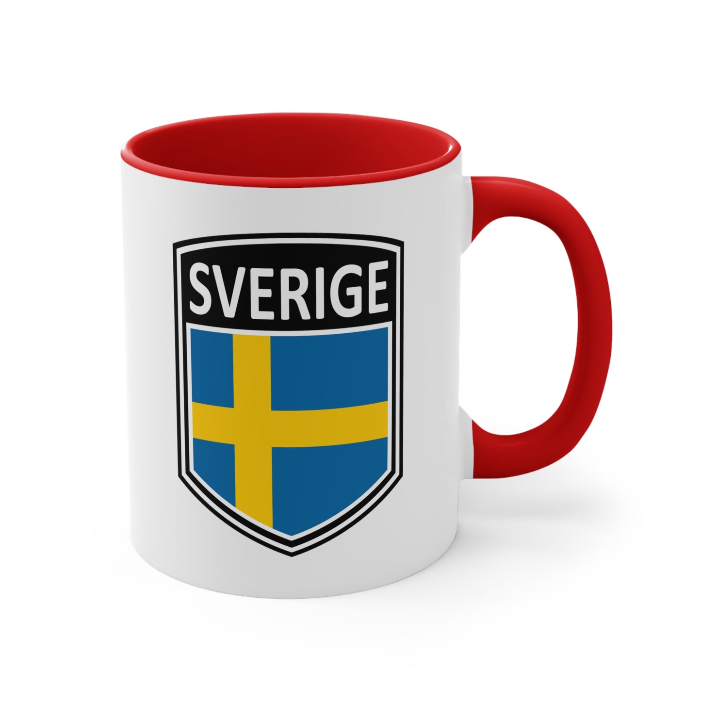 Scandi Nations - Sverige | Accent Coffee Mug, 11oz