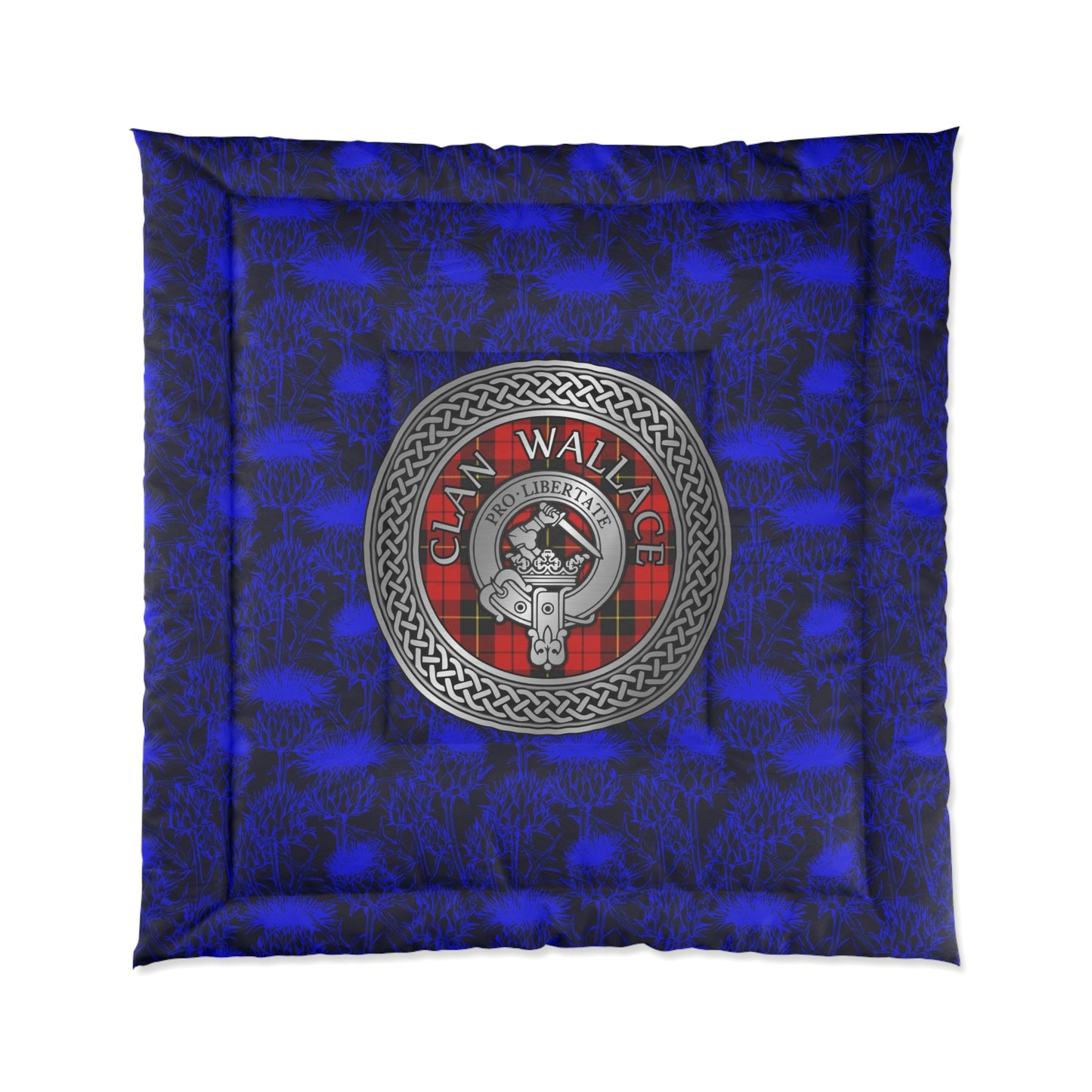 Clan Wallace Crest & Tartan Comforter