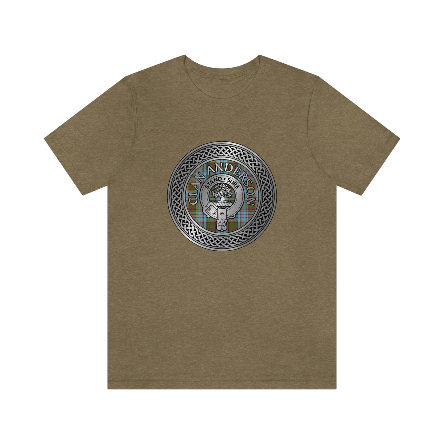 Clan Anderson Crest & Tartan Knot T-Shirt