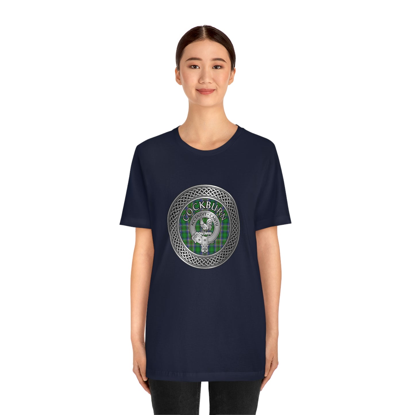 Clan Cockburn Crest & Tartan Knot T-Shirt