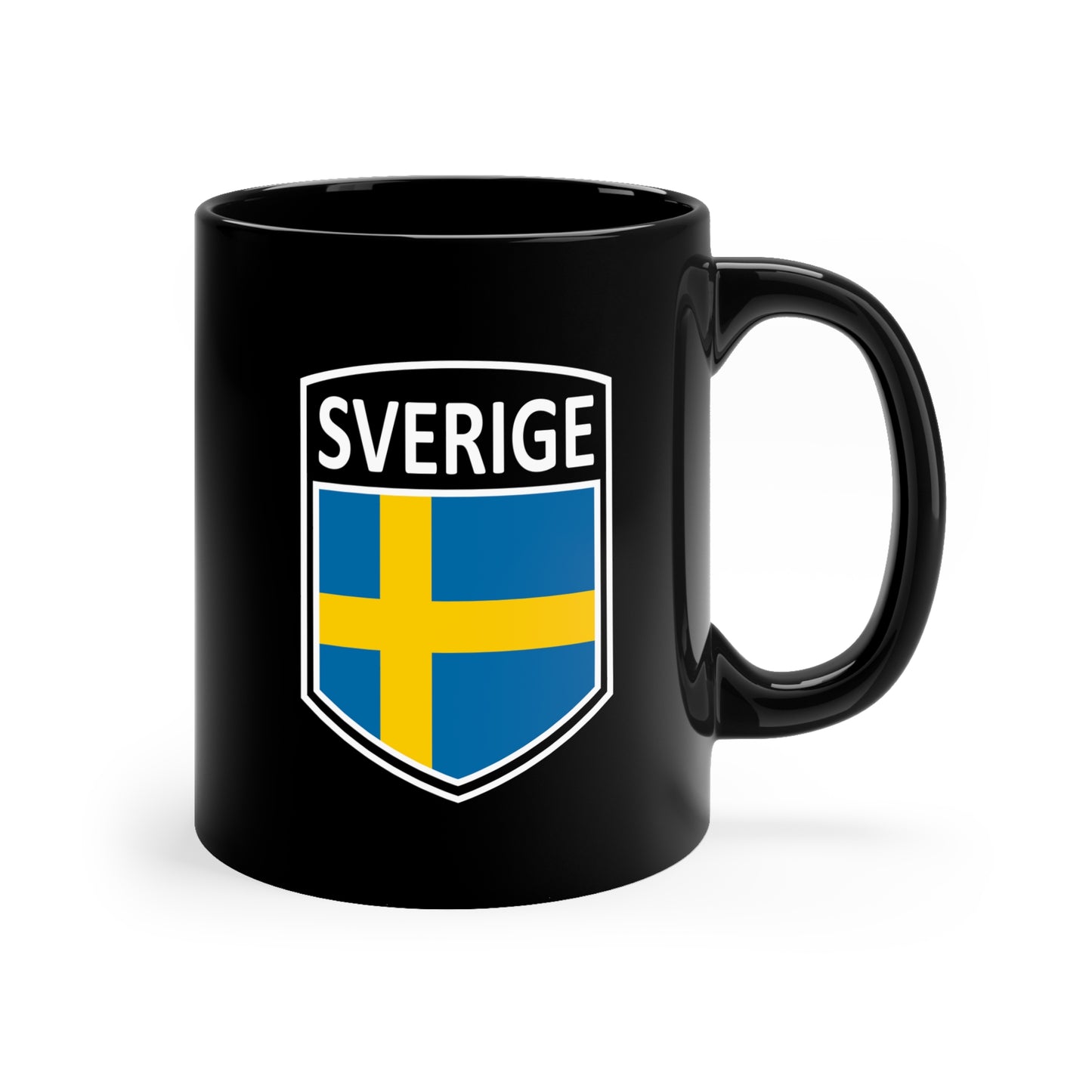 Scandi Nations - Sverige 11oz Black Mug