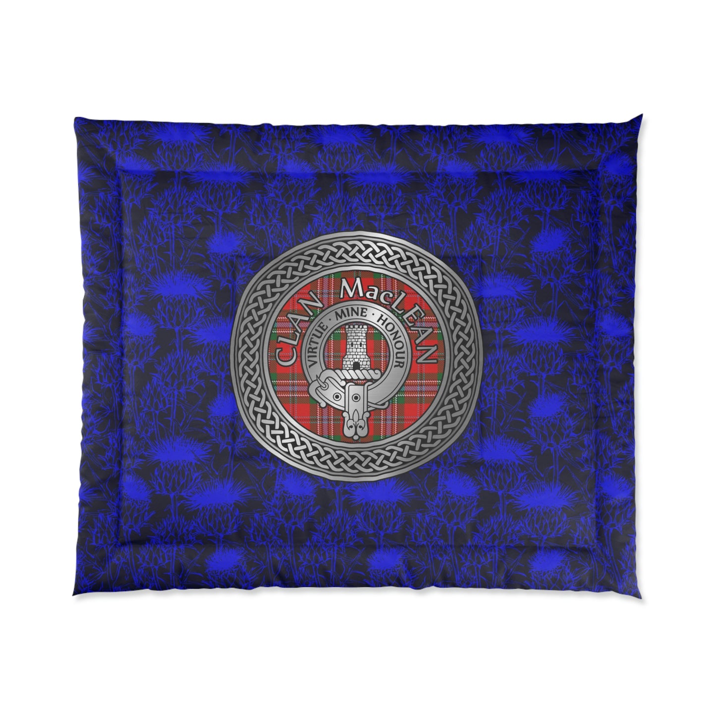 Clan MacLean Crest & Tartan Comforter