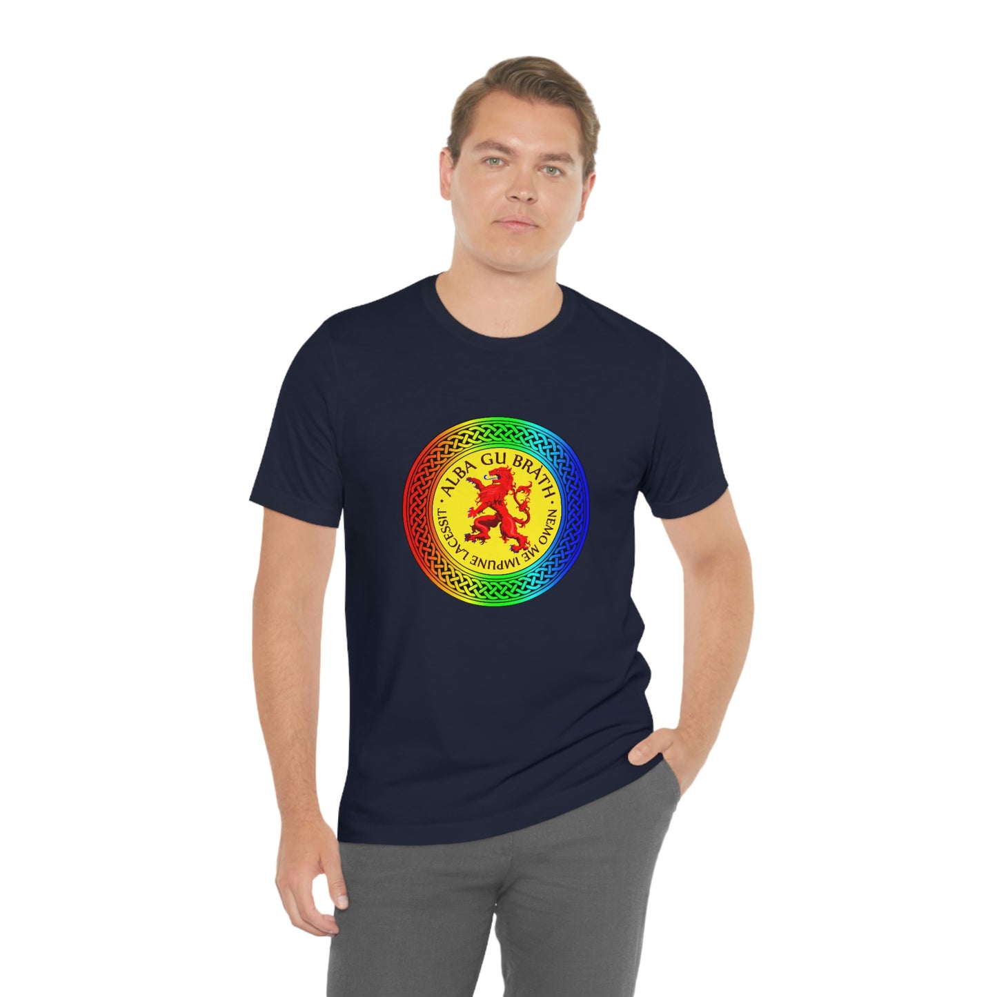 Alba Gu Brath Lion Rampant Rainbow Knot T-Shirt