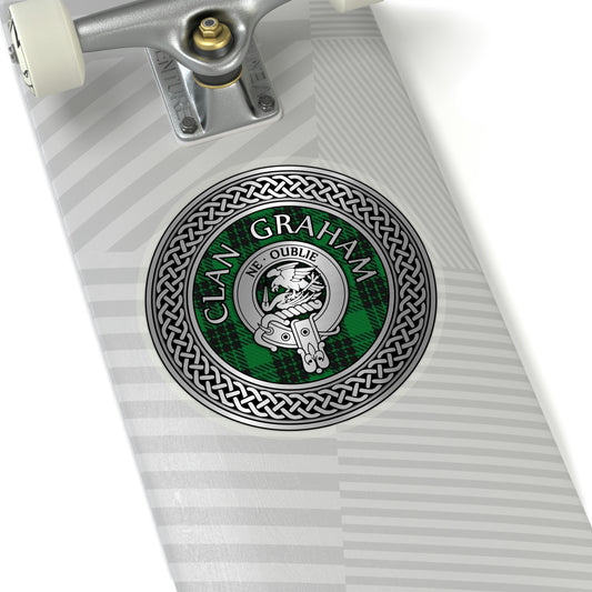 Clan Graham Crest & Tartan Kiss-Cut Stickers