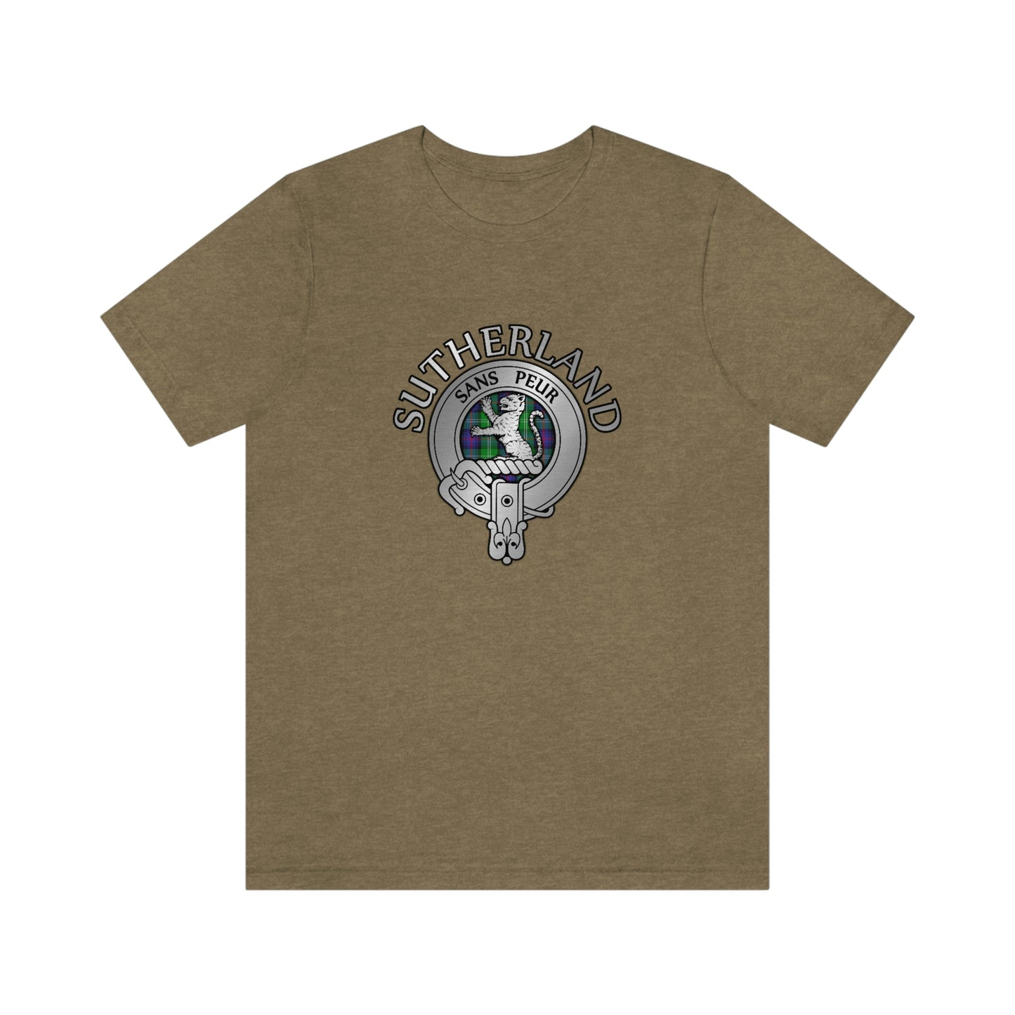 Clan Sutherland Crest & Tartan T-Shirt