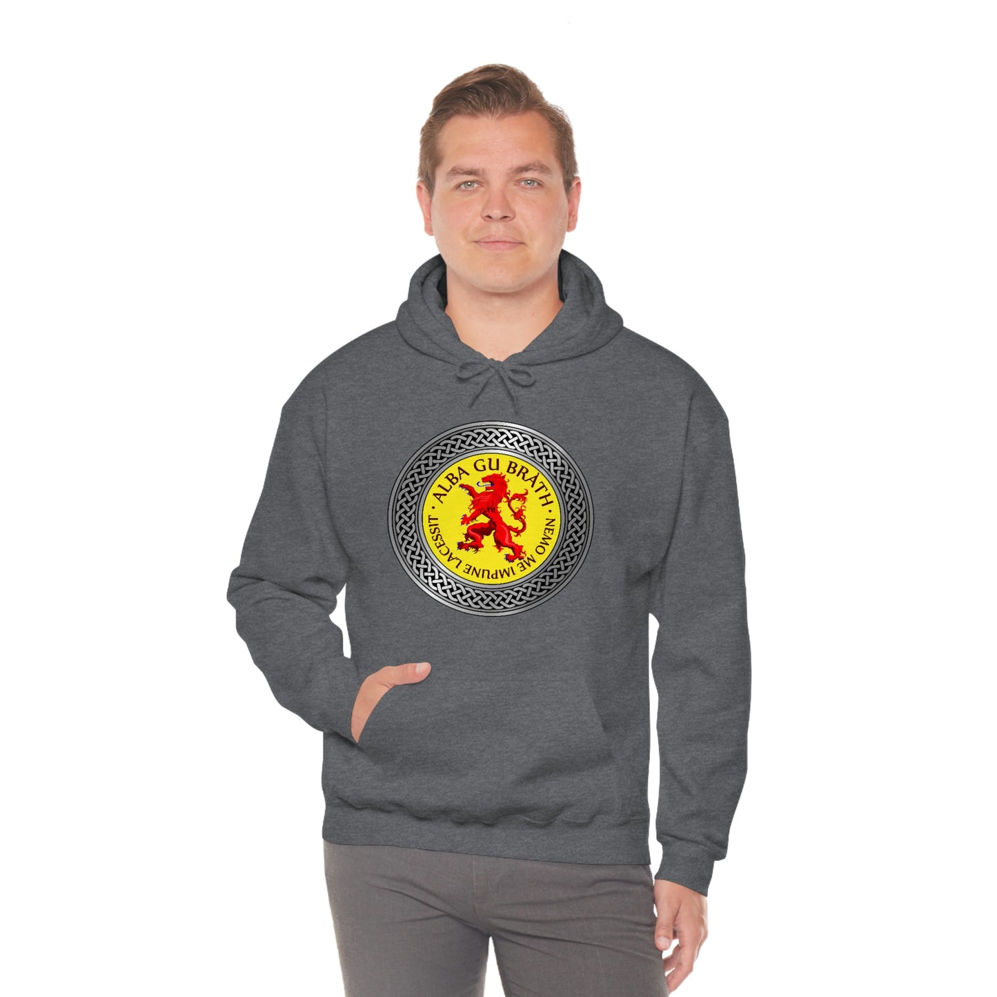 Alba Gu Brath Lion Rampant Knot Unisex Heavy Blend™ Hooded Sweatshirt