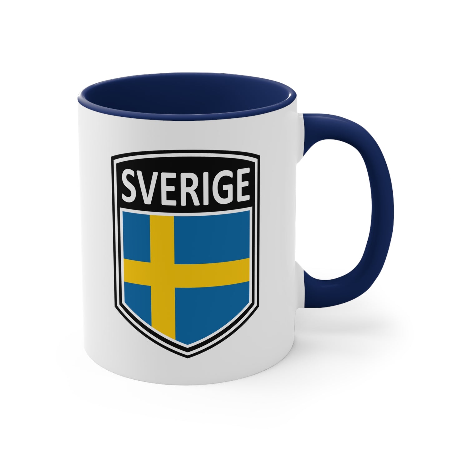 Scandi Nations - Sverige | Accent Coffee Mug, 11oz