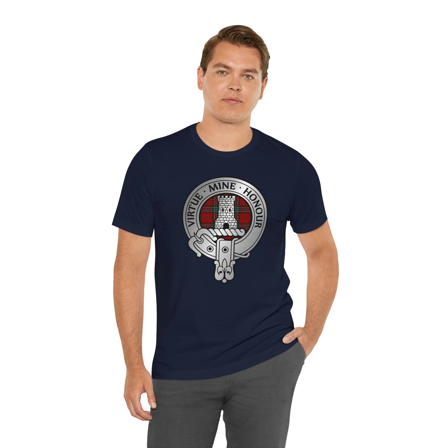 Clan MacLean Crest & Tartan | Unisex T-Shirt