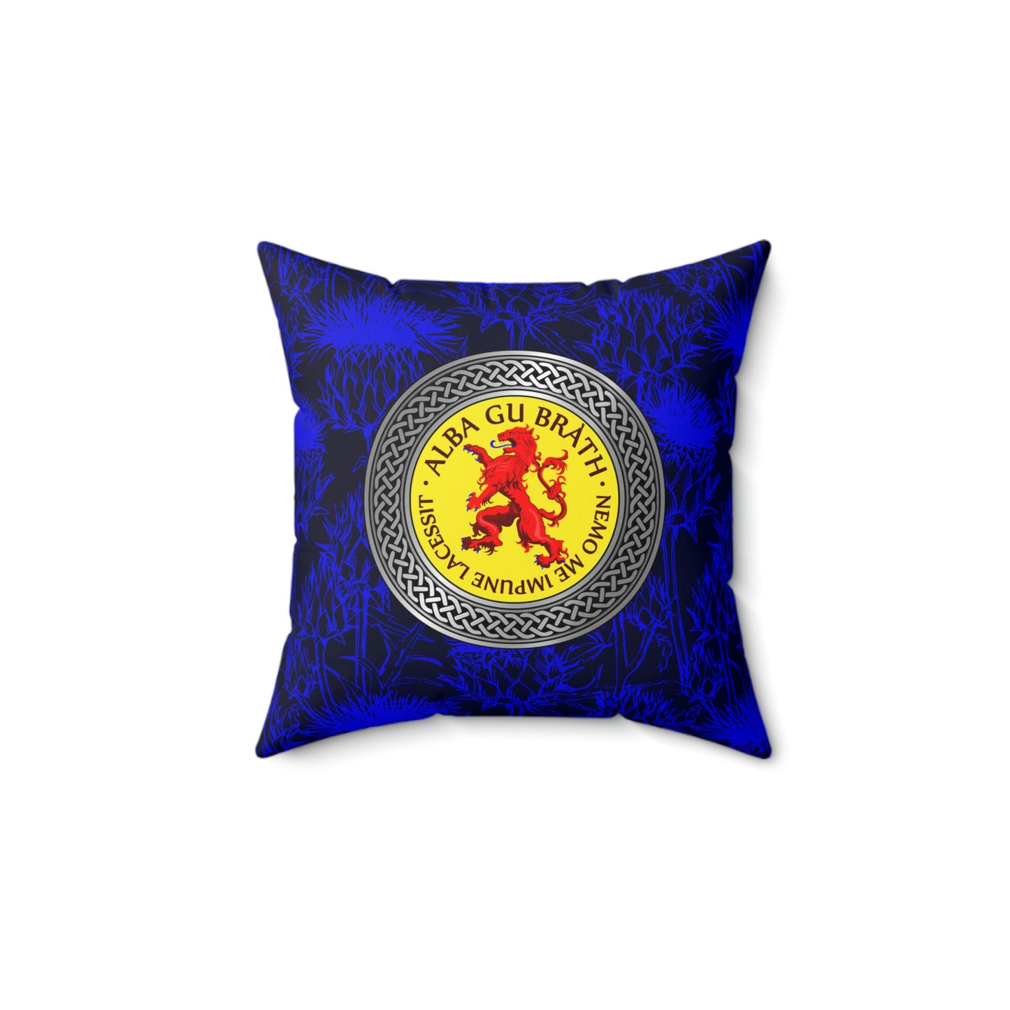 Alba Gu Brath Lion Rampant Spun Polyester Square Pillow